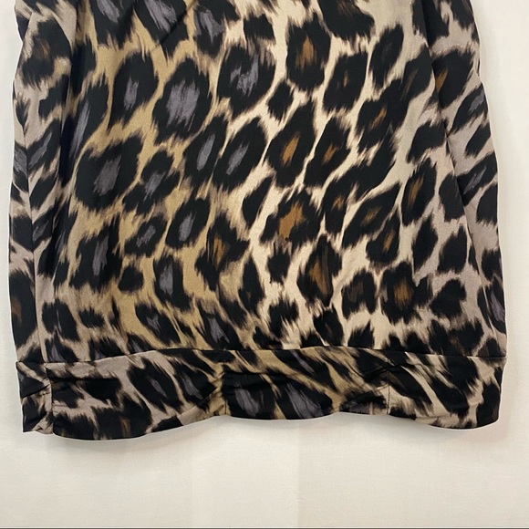 WORTHINGTON Women’s Tank Top Work Career Cheetah Leopard Print Beaded Size L - Picture 4 of 8